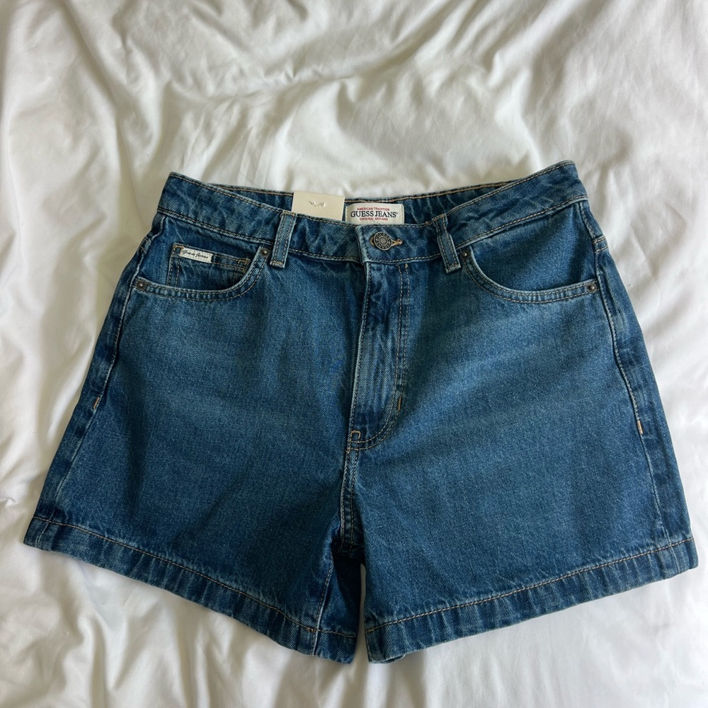 Guess Blue Jean Shorts Relaxed Fit